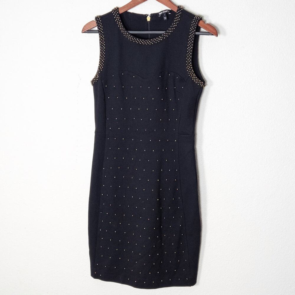 Juicy Couture Black Studded Sleeveless Dress Size 2 Cocktail Occasionwear